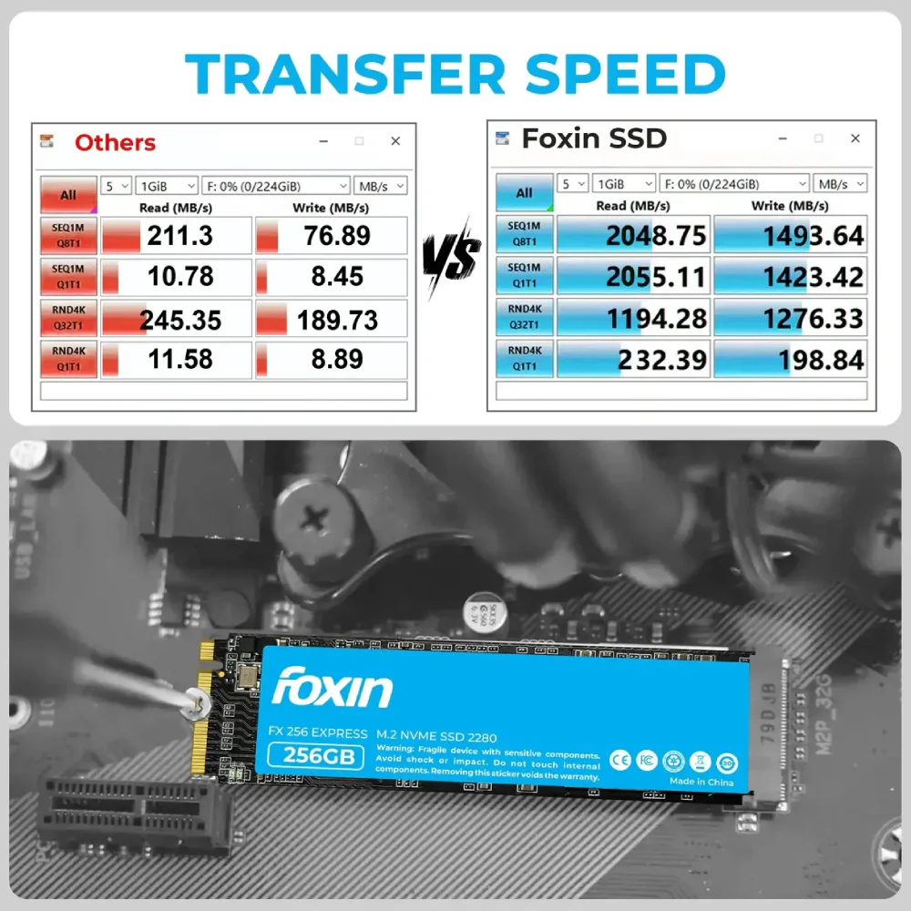 Foxin Internal SSD 256GB NVMe (FX 256 Express) view 4